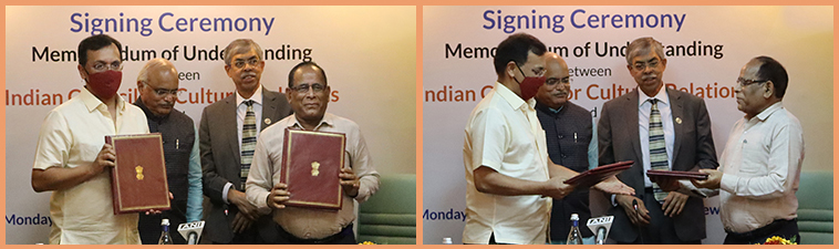 Memorandum of Understanding (MoU) signing ceremony between Indian Council For Cultural Relations and University of Delhi Memorandum of Understanding (MoU) signing ceremony between Indian Council For Cultural Relations and University of Delhi
