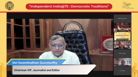 Shri Swaminathan Gurumurthy,Chairman VIF, Journalist and Editor