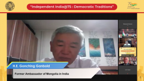 H.E. Gonching Ganbold,Former Ambassador of Mongolia in India
