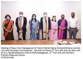 The visit of H.E. Mr. Naina Andriantsitohaina, the Mayor of the Urban Municipality of Antananarivo (Madagascar) to India from 07-15 November 2021 under ICCR Distinguished Visitor Programme 2021-22