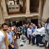Young leaders visiting India under ICCR’s Gen-Next Democracy Network had a pleasant visit to the Adalaj Stepwell in #Gujarat.