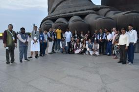Young leaders visiting India under ICCR’s Gen-Next Democracy Network had a memorable visit to the Statue of Unity, They enjoyed a guided tour and had some wonderful memories to take home!