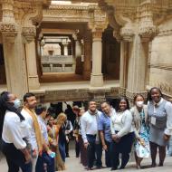 Young leaders visiting India under ICCR’s Gen-Next Democracy Network had a pleasant visit to the Adalaj Stepwell in #Gujarat.