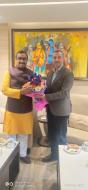 Dr. Haval Abubaker with Ram Madhav at India Foundation