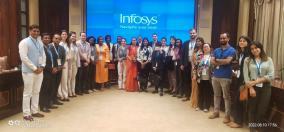 The 4th batch of Gen Next at 'Navigate your Next'   @Infosys  .  A  Rendezvous of our delegates with India's next-generation multinational Information Technology Company, today, in Bengaluru.