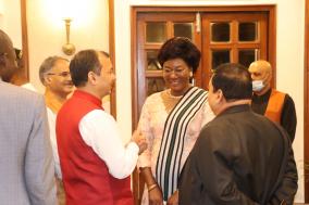 DG,ICCR, Shri  @ktuhinv  hosted a welcome dinner in honor of Hon’ble Minister of Higher Education & Research, Prof.Majesté Ihou Wateba from Togo who is in India under Distinguished Visitors Programme of ICCR. Cooperation in education,health & economic sectors came up for discussion