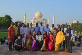 The architectural galore of  @TajMahal  was experienced by the 21 delegates from #Colombia #DominicanRepublic #Germany #Panama & #Senegal on 13th October 2022.