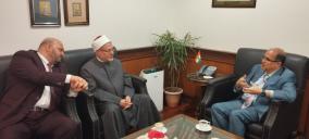 Grand Mufti of Egypt, H.E. Shawki Ibrahim Abdel-Karim Allam, who is visiting India under ICCR's Distinguished Visitors Programme met Secretary (CPV&OIA),@drausaf  at Jawaharlal Nehru Bhawan, MEA. Ambassador of Egypt to India H.E.Mr W M Awad Hamed also joined.