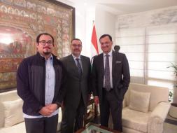 Shri Dinesh K Patnaik, Director General, ICCR meets Mr. Alejandaro Garay, an Archaeologist from Guatemala at New Delhi